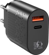 Snellader - Fast Dual Charger 20w - Zwart