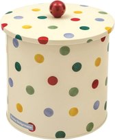 Emma Bridgewater - Bewaarbus Polka Dots - Stippen - Bewaarblik - Blik - Rond - Ø 17 x 17 cm