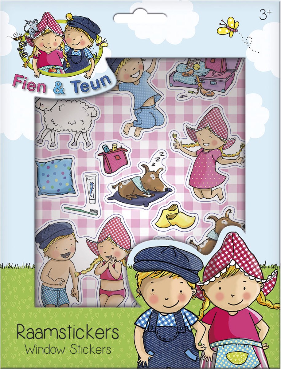 Fien & Teun Verplaatsbare raamstickers