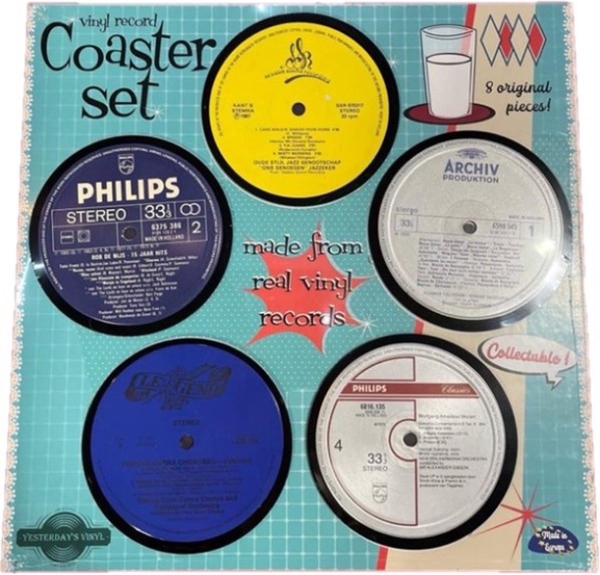 Onderzetters Gemaakt Van Echte Vinylplaten