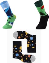 Colorcool Landschap Print Sokken Set |  |  3 Paar | 41-46 | Hoogwaardige Katoen | Naadloos