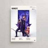 Marvel Poster - Hawkeye Poster - Minimalist Filmposter A3 - Hawkeye TV Poster - Hawkeye Merch - Vintage Posters - 2