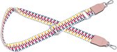 STUDIO Ivana - Gekleurde verstelbare tassenband Festival multicolor 01 - Bag strap 3,5 cm breed met ingeweven dessin