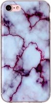 Apple iPhone SE (2022) Hoesje - Mobigear - Marble Serie - TPU Backcover - Paars - Hoesje Geschikt Voor Apple iPhone SE (2022)