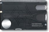 Victorinox SwissCard Nailcare Multitool 13 Functies Transparant Zwart