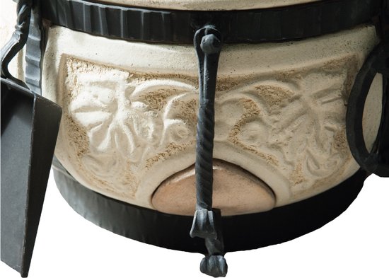 Keramische tandoor Nomade - Multifunctionele Houtoven BBQ - Voor de Fijnproever! *** Met stof- en waterdichte beschermhoes van Merkloos — afbeelding 4