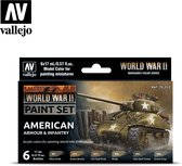 Vallejo val70203 - Model Color - WWII American Armour & Infantry Set 6 x 17 ml