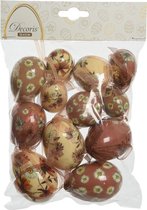 Oneiro’s Luxe Bag 12pcs Egg foam gloss 6 assorted ø D4 H6cm – decoratie – pasen – paasdecoratie – paashaas – eieren – has – kip – gekleurde eieren – paastak – lente – feestdecorati