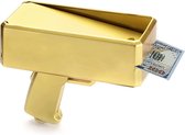 Money gun - Incl Nep Geld - Geld Pistool - Gadget - Goud - Ca. 2 Meter bereik