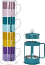 Pantone Multicolor Set Van Meerkleurige Mokken & French Press 380 ml