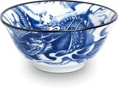 Luxe - Matcha kom - Japanse Matchakom - Blauwe draak - Hand gemaakt - 100% Porselein - Kom - Matcha bowl - Poke bowl - Schaal - Schaaltjes - Servies - Verjaardag cadeau vrouw - Cad