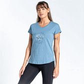 Het Dare2B Moments II T-shirt met korte mouwen - dames - jersey - grafisch - Blauw
