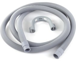Afvoerslang wasmachine droger 19mm - 22mm, 2,5m, PVC, met bocht