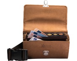 Horeca portemonnee - Horeca - Kelnerbeurs - Horeca portefeuille - Horeca portemonnee met munthouder - Biljethouder - Koopmansbeurs - Horeca portemonnee met riem - Horeca portemonnee leer - Horeca portomonnee - Horeca portemonee - Horeca heuptas -Sale