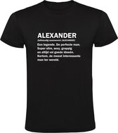 Alexander |  Heren t-shirt | jarig | verjaardagkado | verjaardag kado | grappig | cadeau | Zwart