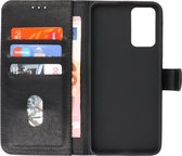 Oppo A74 5G - A93 5G - A54 5G Hoesje Kaarthouder Book Case Telefoonhoesje Zwart