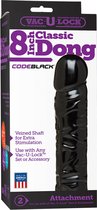 CodeBlack - Classic Dong - 8" - Realistic Dildos black