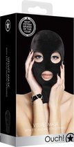 V&V Mask with Eye and Mouth Opening - Bondage Toys black