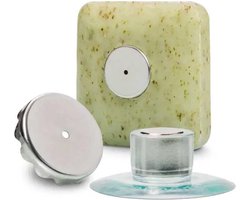 Savont zeephouder met magneet Classic Edition, zonder boren, met zuignap, voor wastafel, douche en badkuip …