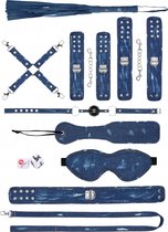 Shots - Ouch!  | Denim Bondage Kit - Tough Denim Style - Blue