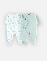 Noukie's - Pyjama 2 pack - Unie - Groen - 1 maand 56