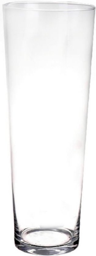 Vase conique en verre 50 cm | bol.com
