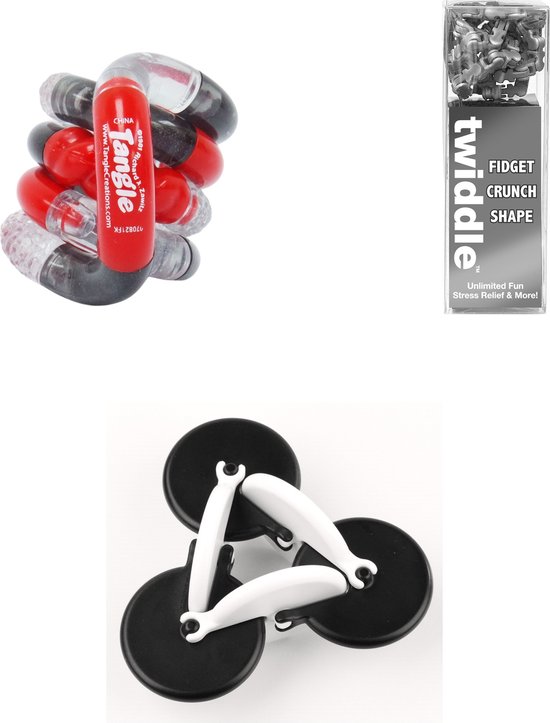 Foto: Fidget voordeelset v tangle osm twiddle combo 3 pack