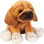 Pluche knuffel dieren Puggle hond 13 cm - Speelgoed knuffelbeesten - Honden soorten