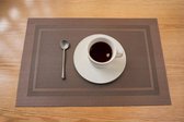 Duurzame Placemats 6 Stuks - Hittebestendig - Makkelijk schoon - Fijngeweven PVC - 30 x 45cm 6