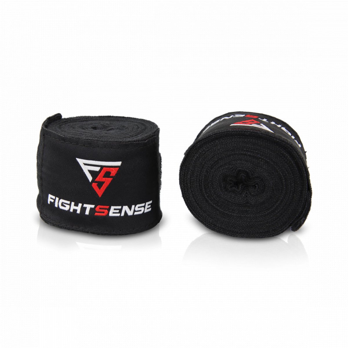 FIGHTSENSE - 2 Stuks Boks Bandage - Boxing Wraps - Zwart 250 cm