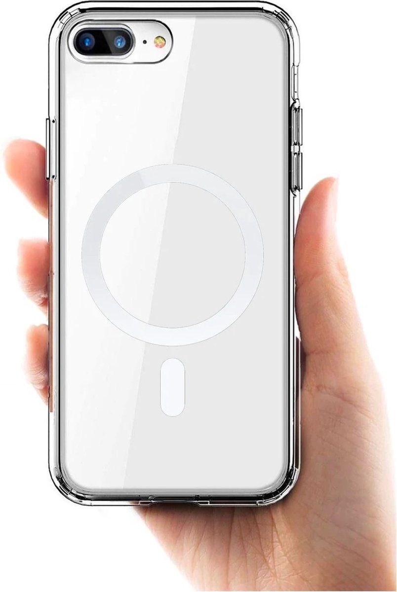Phreeze™ iPhone 7 Plus Hoesje Doorzichtig - UltraHD Transparant Hoesje met Magneet Cirkel - Geschikt voor Apple iPhone 7 Plus