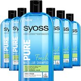 Syoss Pure Fresh Micellar Shampoo - Voordeelverpakking 6 x 500 ml
