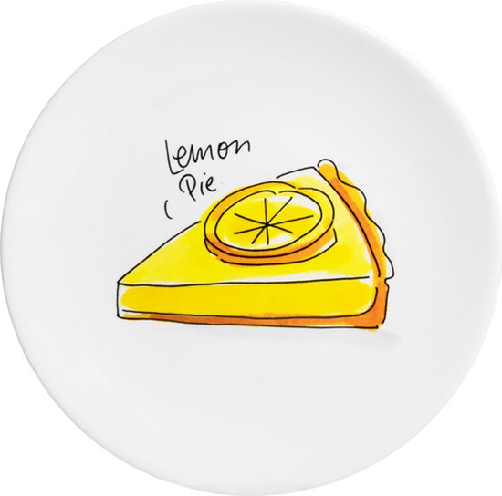 Blond Amsterdam, Even Bijkletsen: Bord Lemon Pie, 18cm
