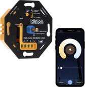IDINIO Slimme Dimmer met app - Universeel voor alle dimbare lampen - 2 draads - Max. 250W