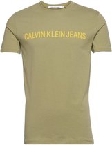 Calvin Klein T-shirt Groen Normaal - Maat XS - Mannen - Lente/Zomer Collectie - Katoen