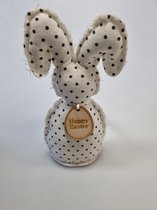 Konijn staand 17 cm wit - Pasen decoratie