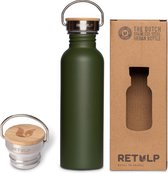 Retulp Urban - Waterfles - Drinkfles - 750 ml - RVS - Forest Green