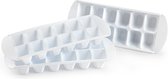 6x stuks IJsblokjes/ijsklontjes bakjes wit 29 x 11 x 4 cm - ijsklontjes maken