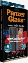 PanzerGlass Hoesje Geschikt voor Samsung Galaxy S21 - PanzerGlass Anti-Bacterial ClearCase - Zwart