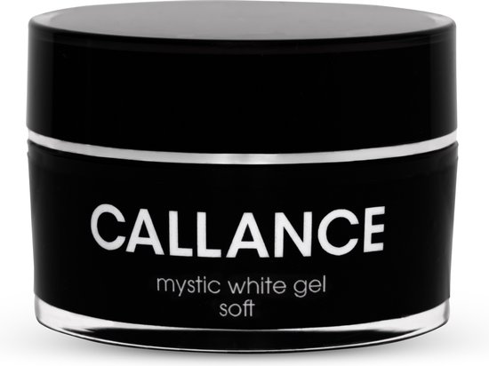 Callance mystic white gel soft, uv builder gel, buildergel 30ml – fibergel – fiber – gelnagels – gel – nagels – manicure – nagelverzorging – buildergel – soft white