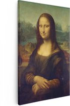 Artaza Canvas Schilderij Mona Lisa - Leonardo da Vinci - 20x30 - Klein - Kunst - Canvas Print