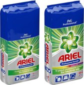 Ariel waspoeder Combi Voordeelverpakking | 2x67 Wasbeurten | 2x10 Kg | Ariel Regular en Color Waspoeder | Voor gekleurde en witte was