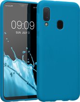 kwmobile telefoonhoesje voor Samsung Galaxy A20e - Hoesje voor smartphone - Back cover in Caribisch blauw