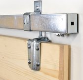 Barnwoodweb Système de porte coulissante rail de boîte simple galvanisé 300 cm