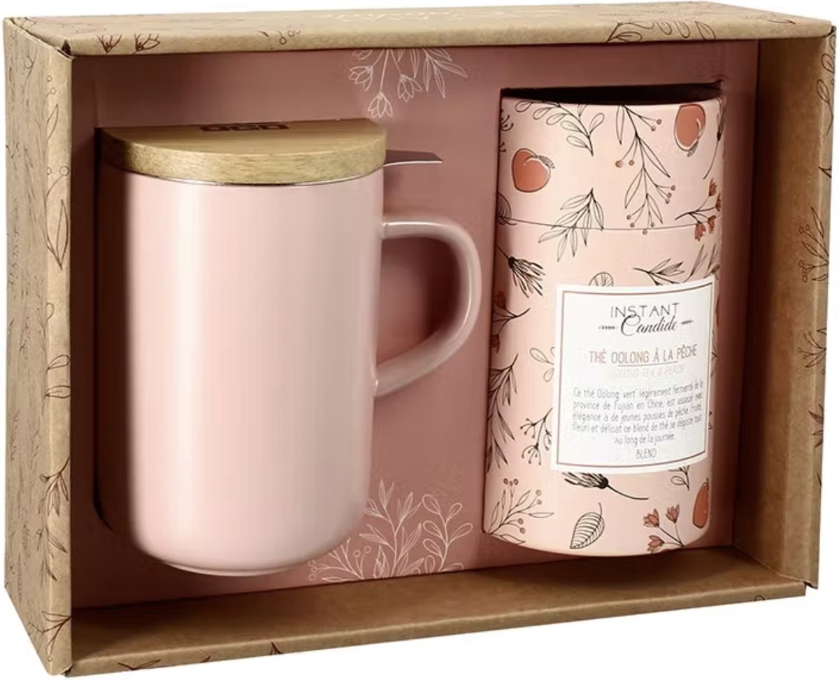 Instant candide - coffret cadeau thé - grand mug (tisanière