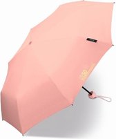 Happy Rain - Mini paraplu met UV bescherming - Handmatig - Roze - maat Onesize