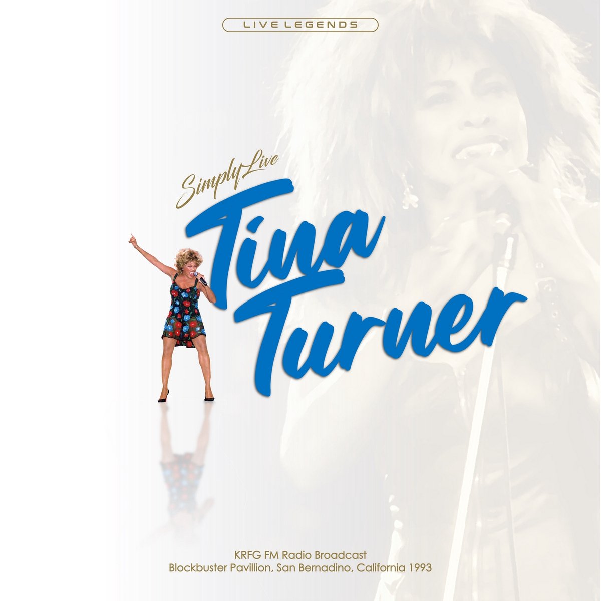 TURNER TINA - SIMPLY LIVE (TRANSPARENT BLUE VINYL)