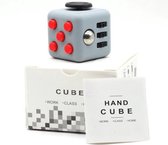 Grootte Fidget Cube grijs/rood