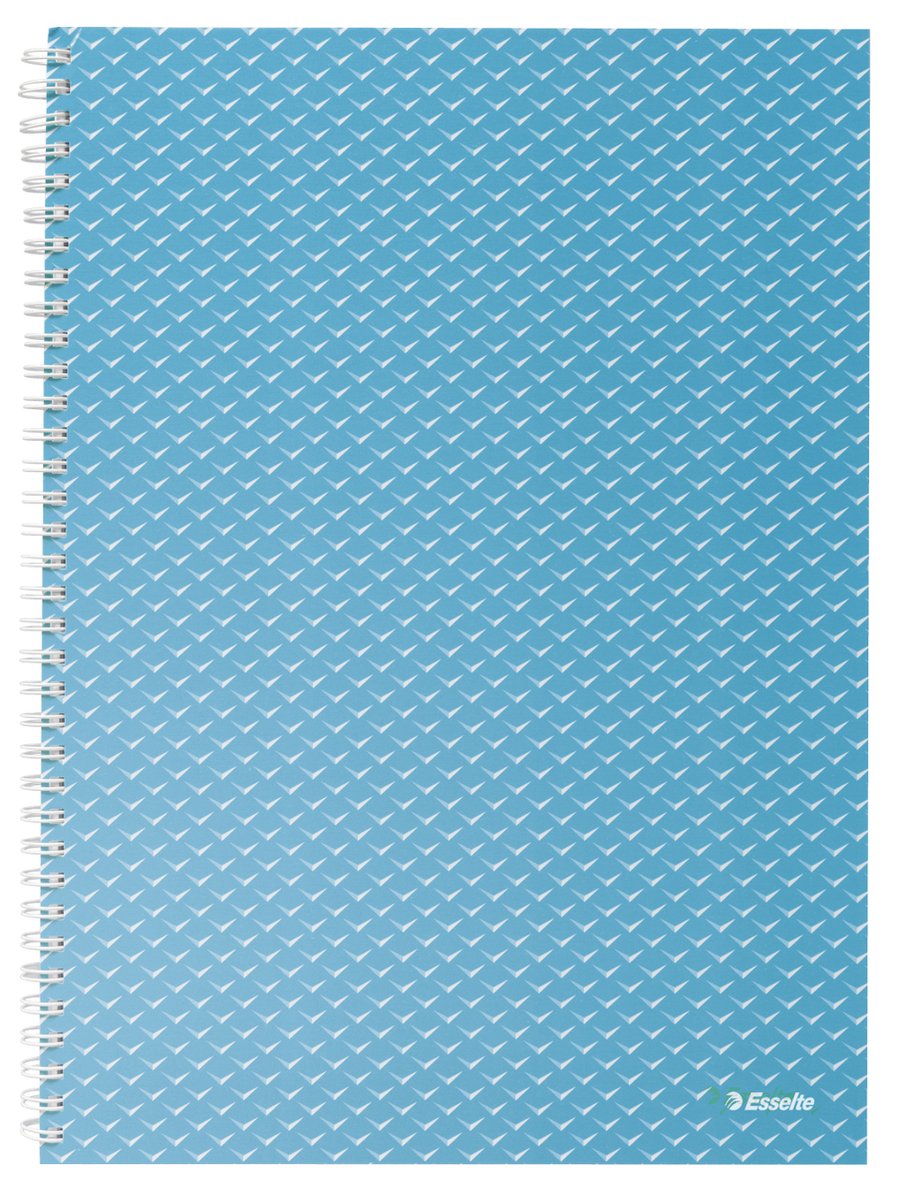 Esselte Colour'Breeze A4 Gelinieerd Notitieboek- 80 Vellen/160 Pagina’s - FSC-Gecertificeerd - Blauw