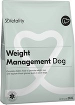 Vetality Hondenvoer Droog - Dieetvoeding Hond bij Overgewicht - 3 kg - Verlaagd Energiegehalte en Hoog Vezelgehalte - Voor Volwassen Honden